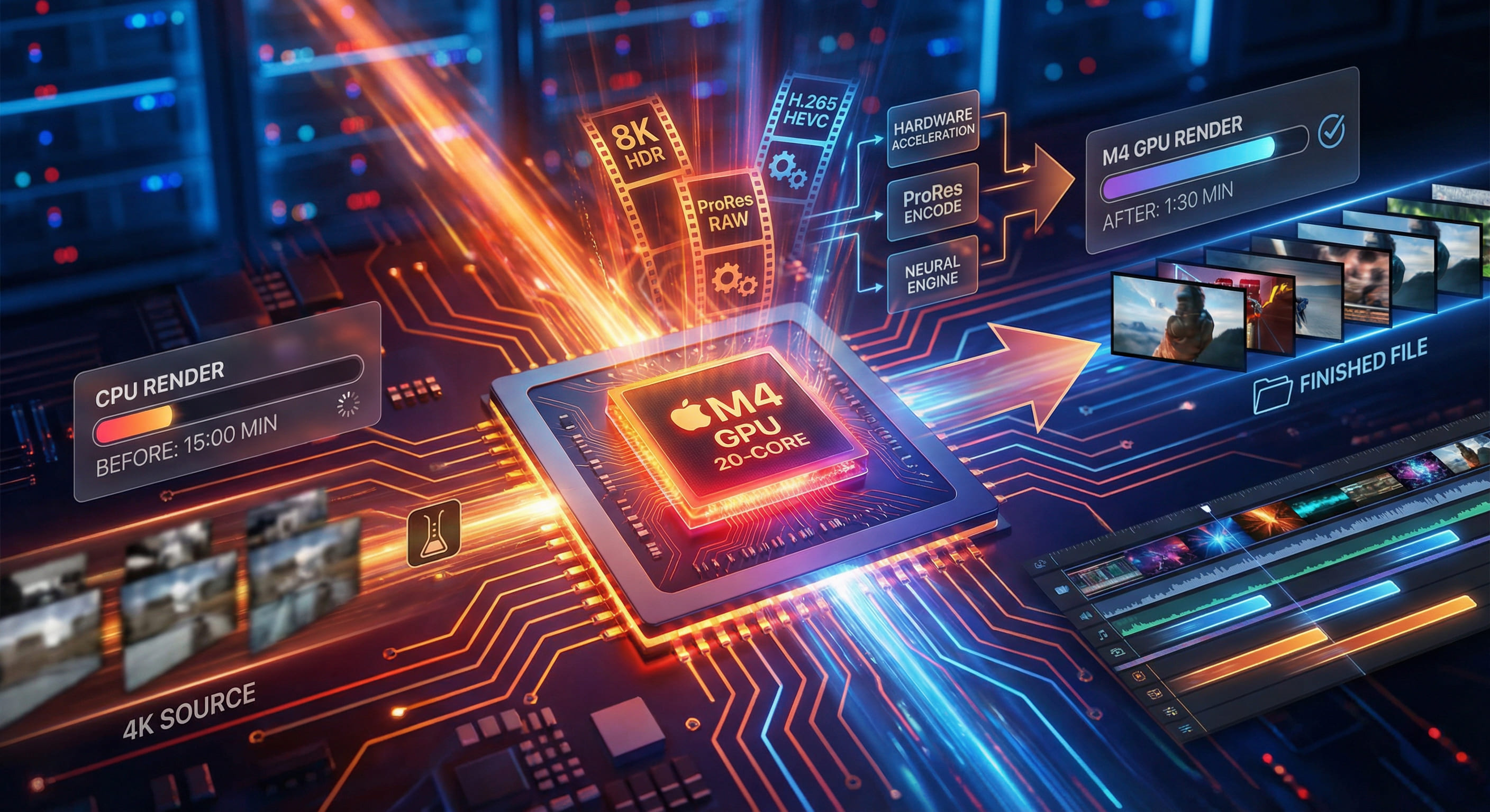 M4 GPU Video Rendering Acceleration